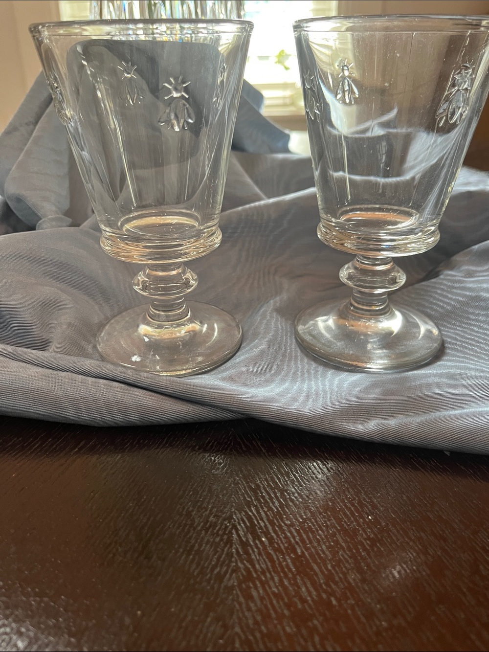 La Rochere Bee Wine Goblet  Glasses pair